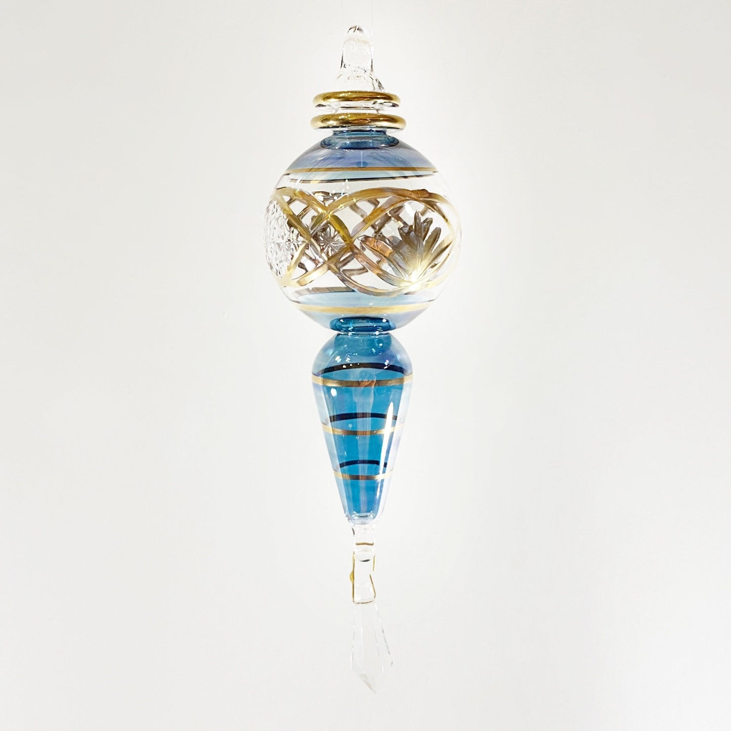 Handmade Glass Ornament - Blue