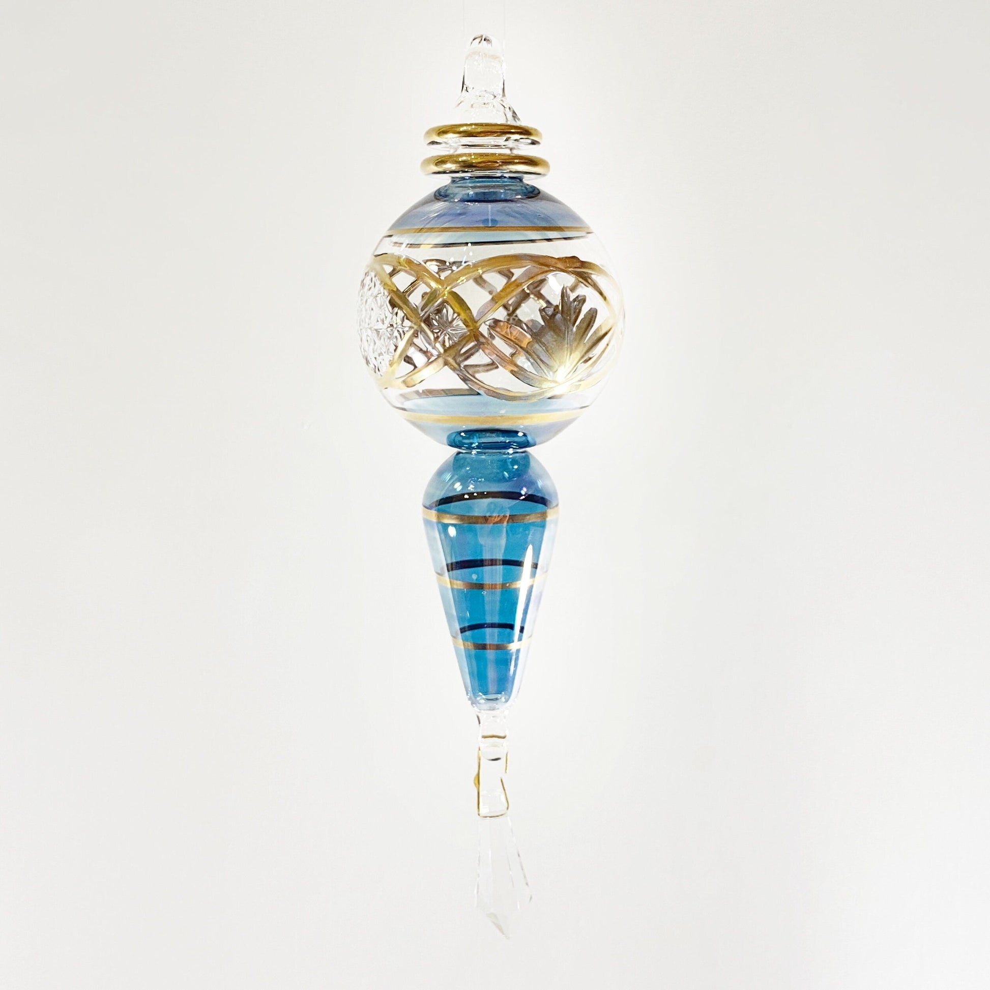 Handmade Glass Ornament - Blue