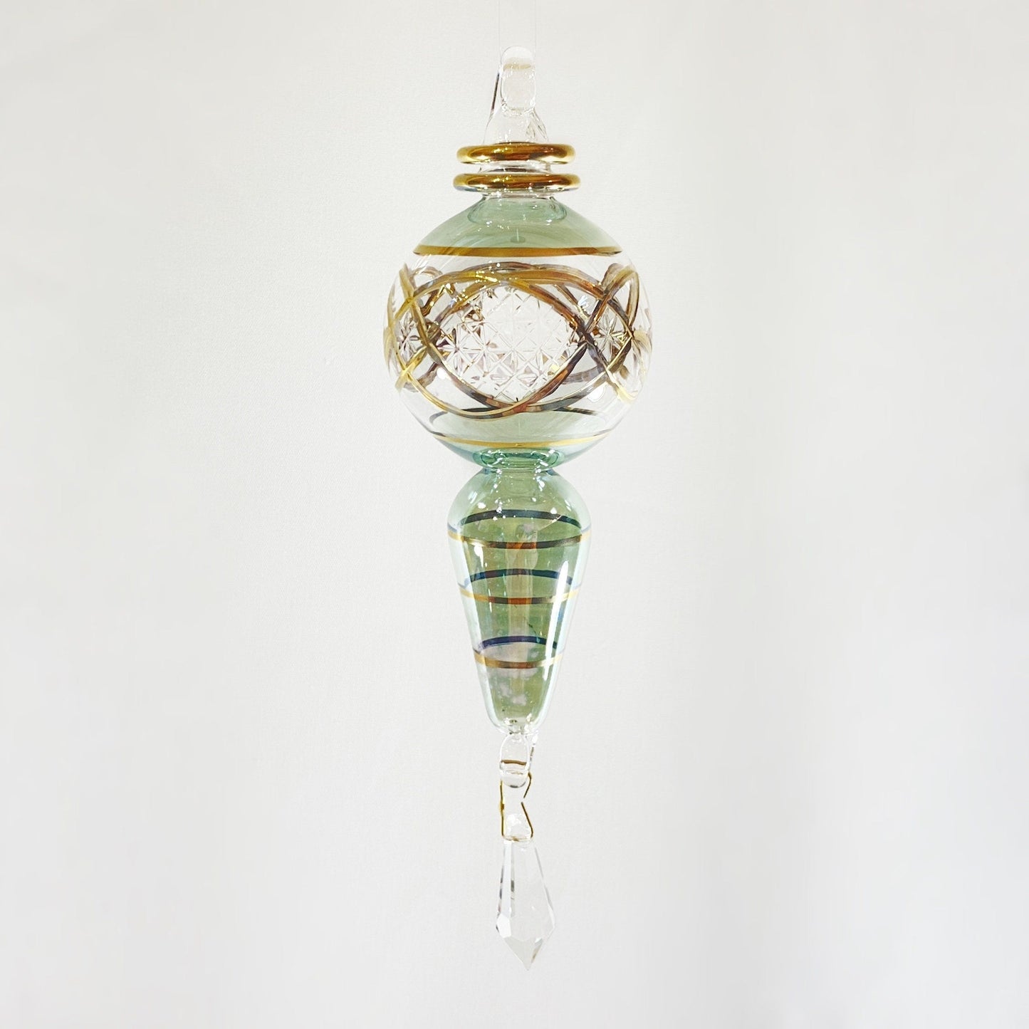 Handmade Glass Ornament - Green