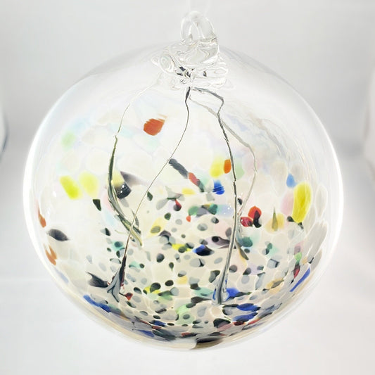 Handmade Glass Witches Ball - Multicolor (Slight Iridescence)