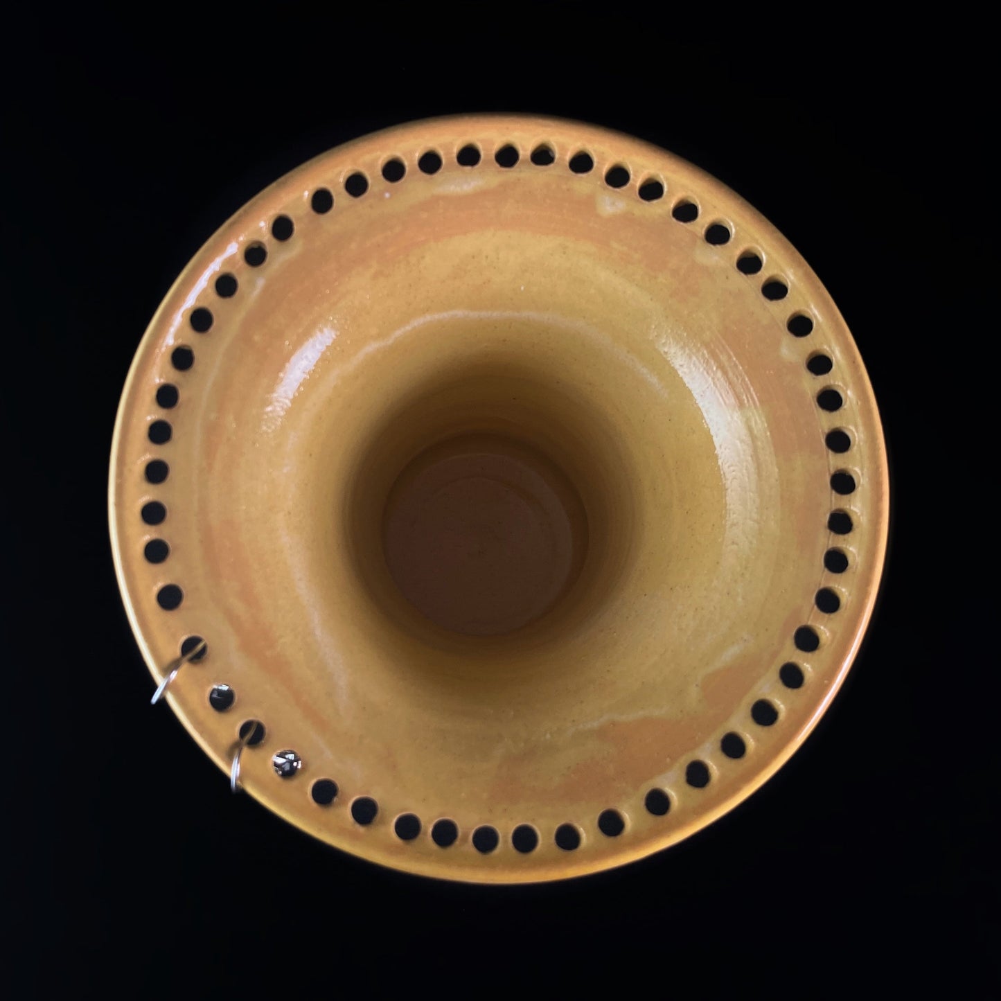 Handmade Green and Gold Earring Holder Functional