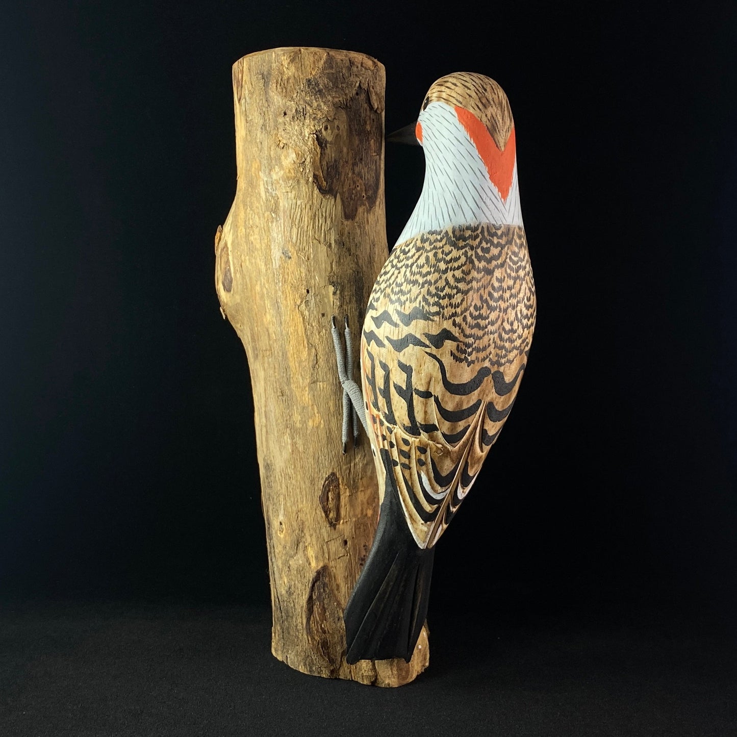 Handmade Hand-painted Wooden Northern Flicker Woodpecker