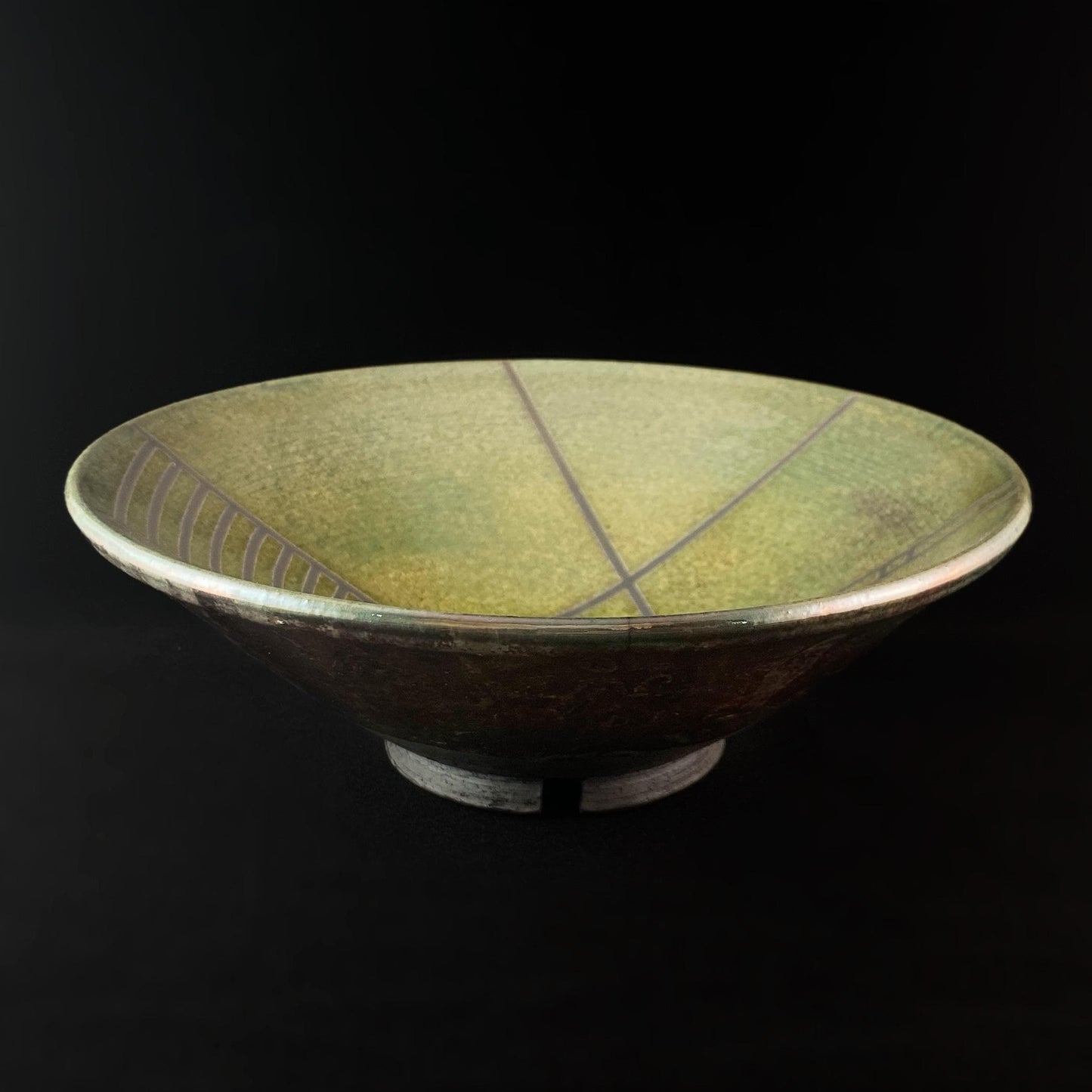 Handmade Isla Bowl, Raku Art Pottery, Decorative Pottery