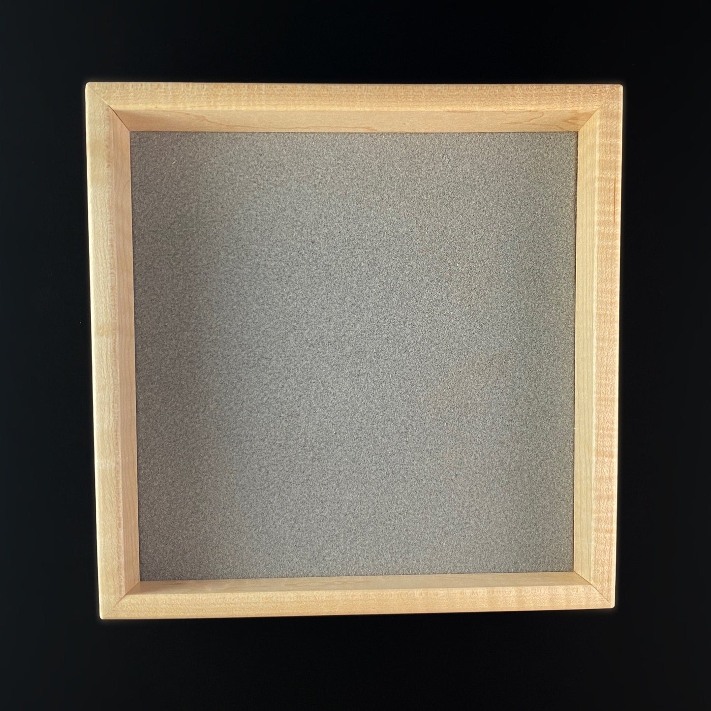 Handmade Large Wooden Jewelry Dish with Curly Maple and Wenge, Made in USA