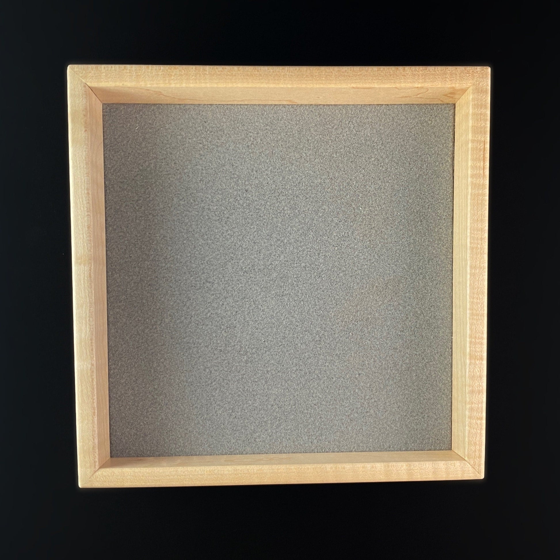 Handmade Large Wooden Jewelry Dish with Curly Maple and Wenge, Made in USA