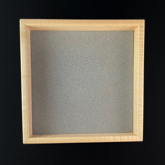 Handmade Large Wooden Jewelry Dish with Curly Maple and Wenge, Made in USA
