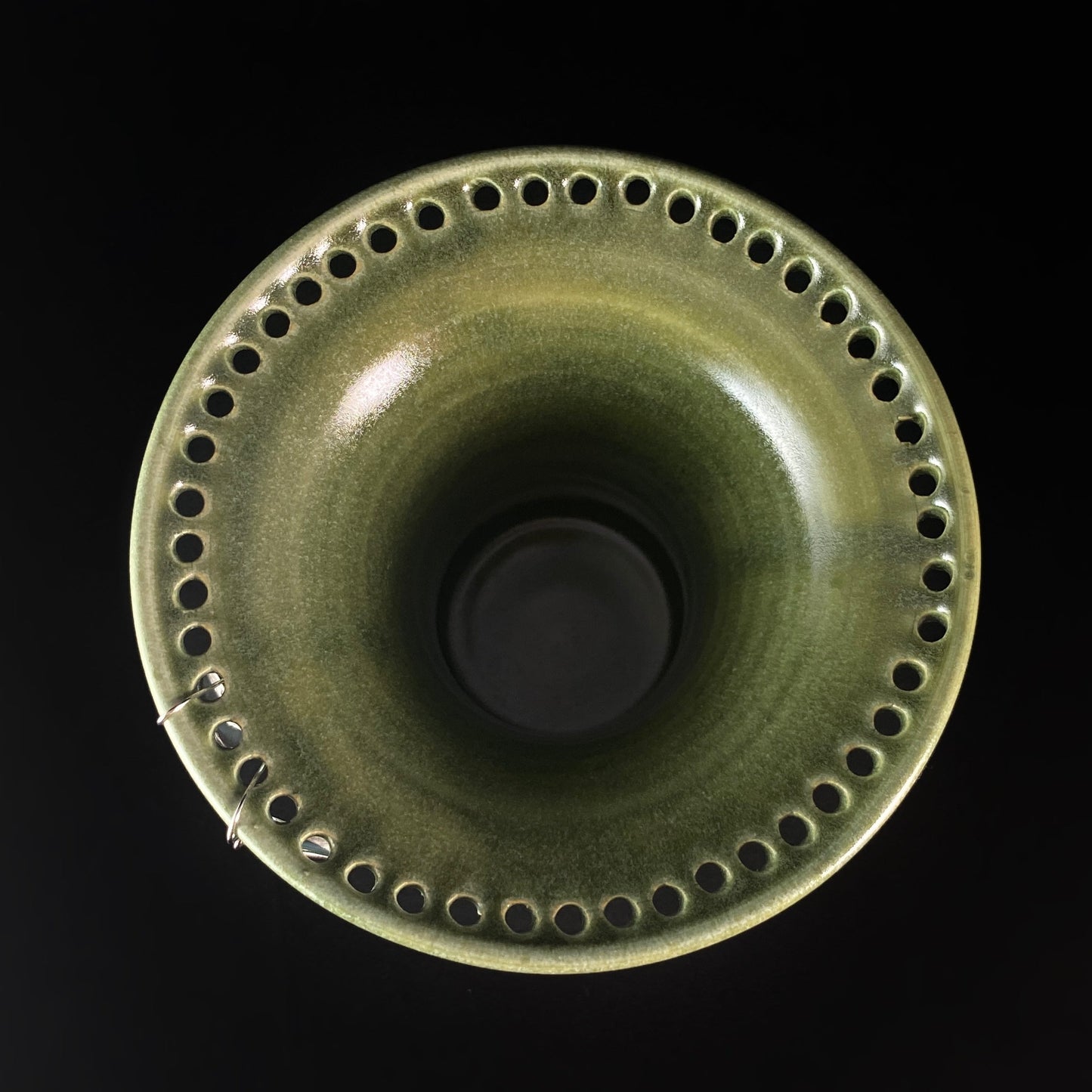 Handmade Leaf Green Earring Holder Functional and Decorative