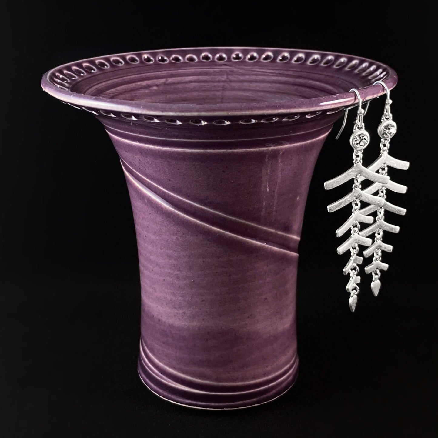 Handmade Lilac Earring Holder Functional and Decorative
