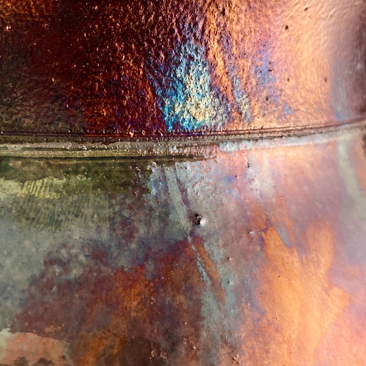 Handmade Maeve Vase, Raku Art Pottery, Decorative Pottery