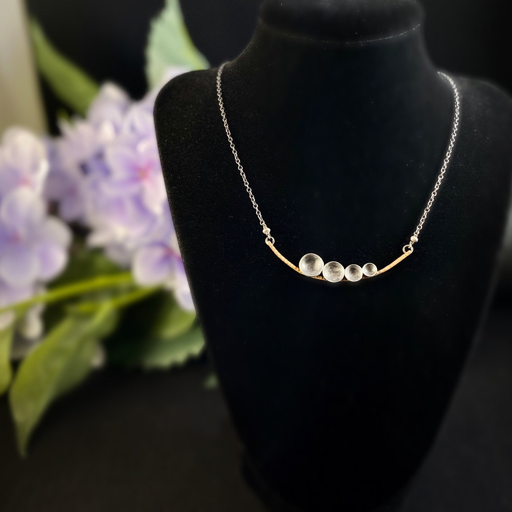 Handmade Mixed Metal Necklace, Made in USA