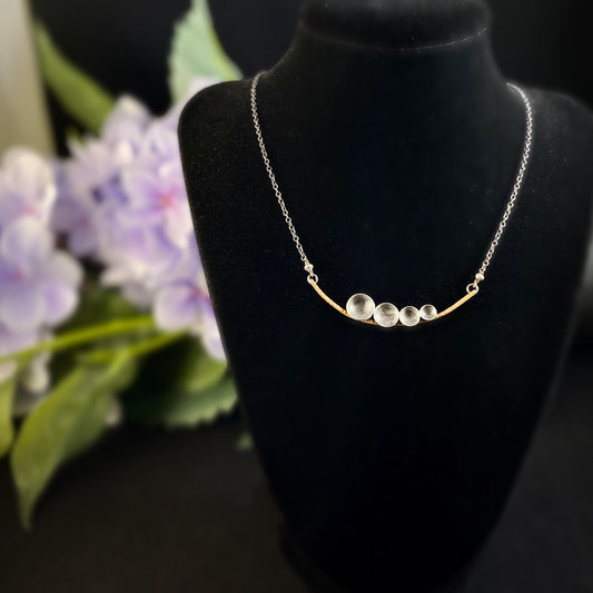 Handmade Mixed Metal Necklace, Made in USA