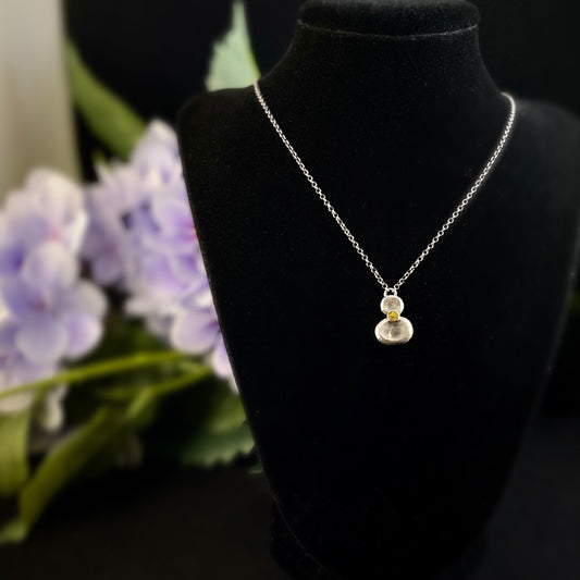 Handmade Mixed Metal Necklace, Made in USA