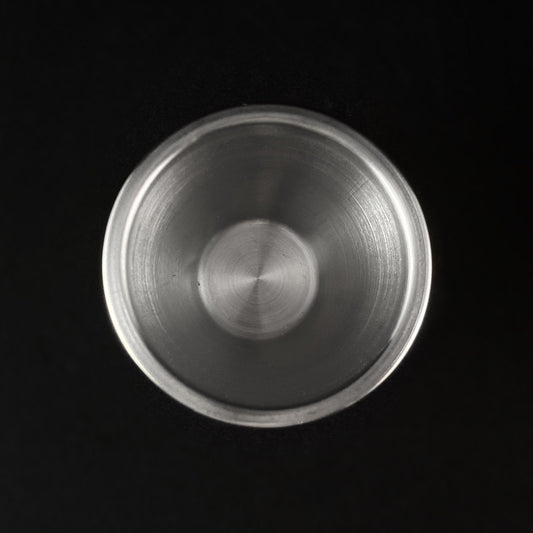 Handmade Natural Wood and Stainless Steel Shot Glass, Magnolia - Handmade in USA