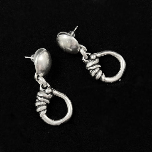 Handmade Silver Celtic Knot Earrings - Handmade, Nickel Free
