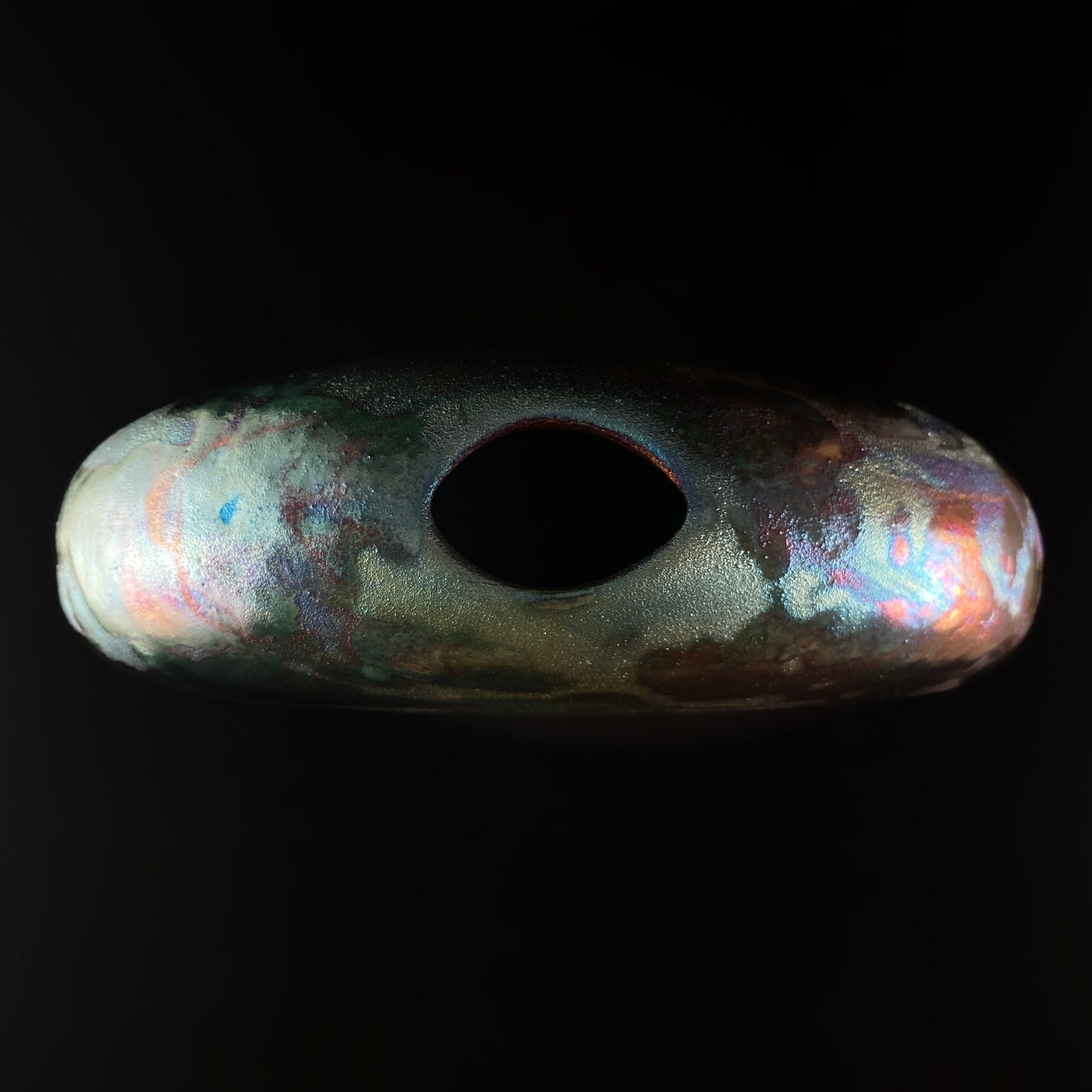 Handmade Small Norma Vase, Raku Art Pottery, Decorative Pottery