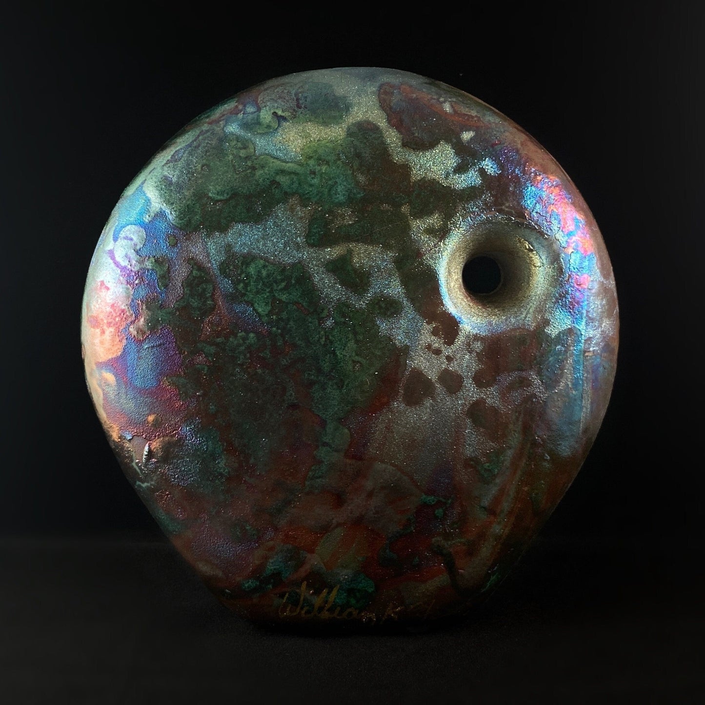Handmade Small Norma Vase, Raku Art Pottery, Decorative Pottery