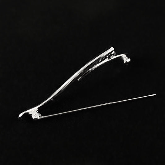 Handmade Sterling Silver Waves Pin, Made in USA - Reflections