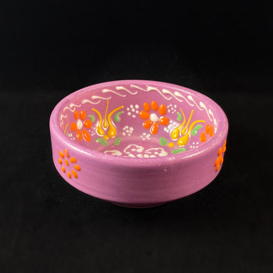 Handmade Sugar Bowl, Functional and Decorative Turkish Pottery, Cottagecore Style, Purple