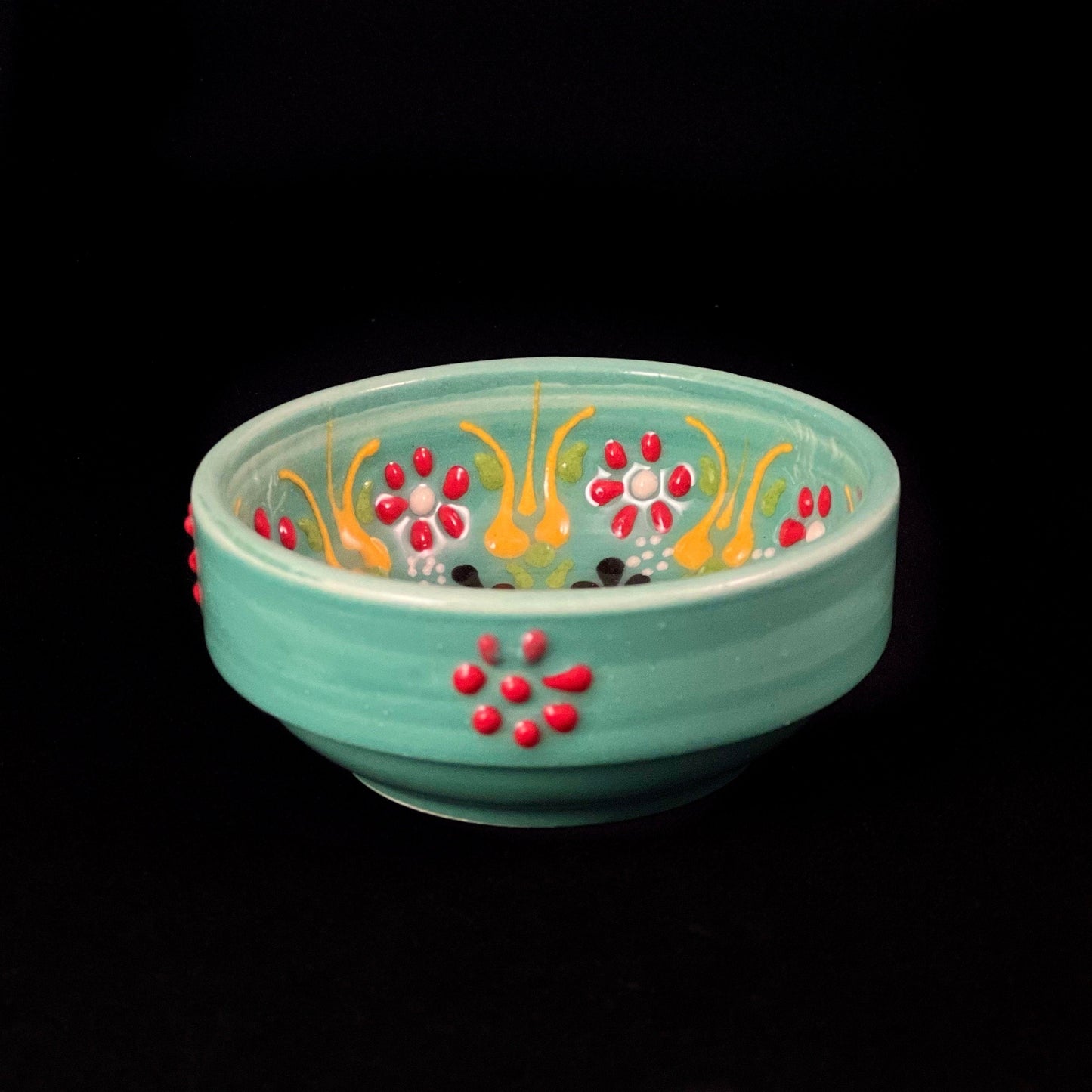 Handmade Sugar Bowl, Functional and Decorative Turkish Pottery, Cottagecore Style, Teal