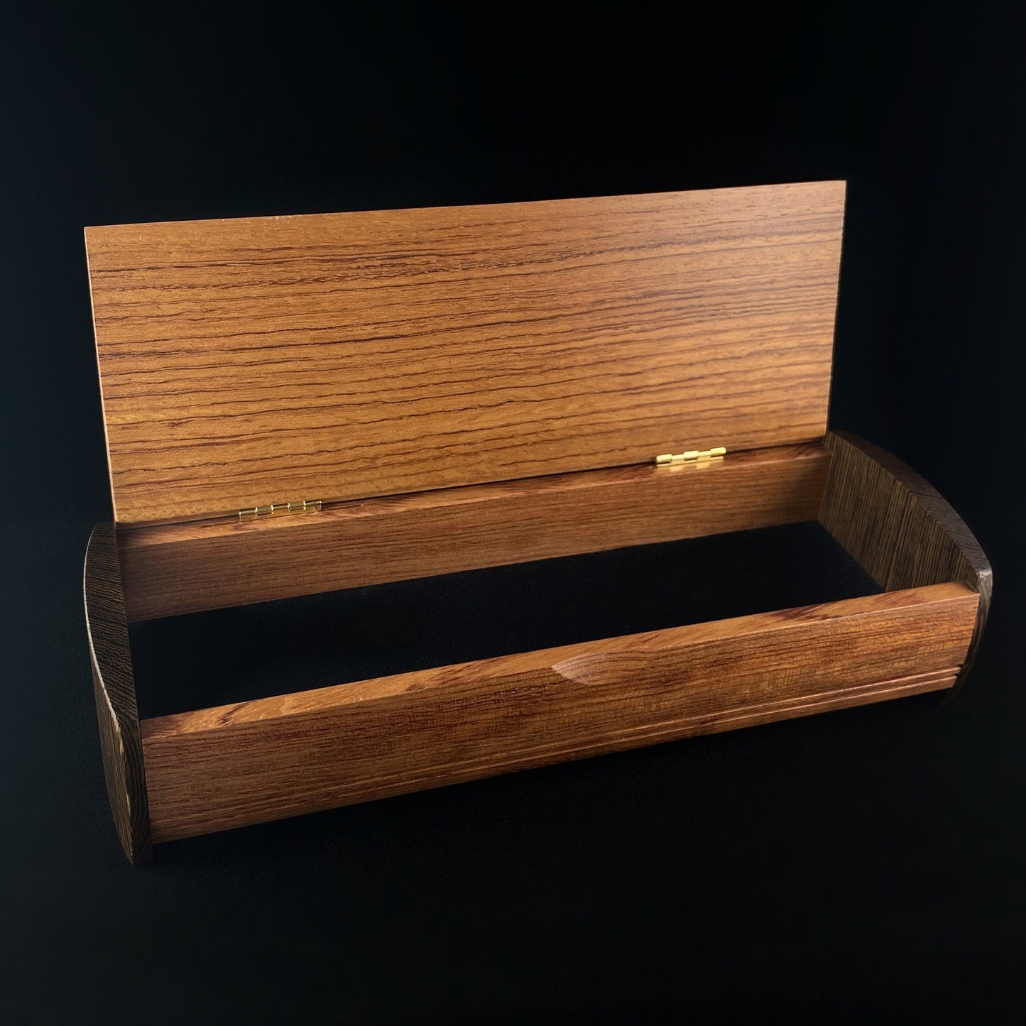 Handmade Wooden Treasure Chest with Bubinga and Wenge, Made in USA