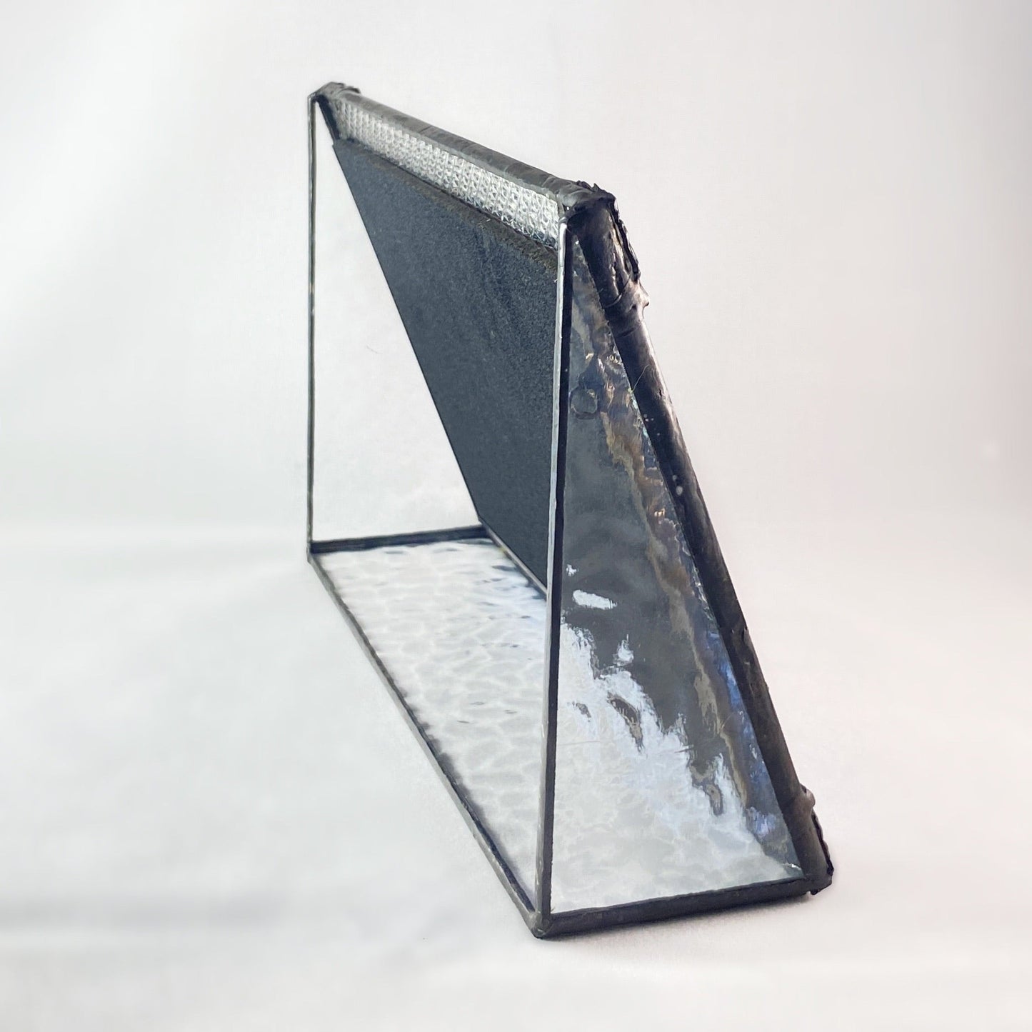 Horizontal 4x6 Blue Vintage-Style Glass Picture Frame -