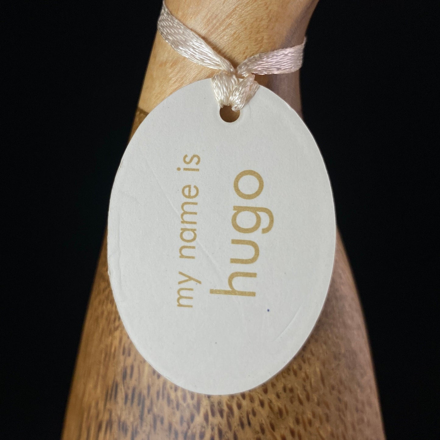 Hugo - Hand-carved and Hand-painted Bamboo Duck