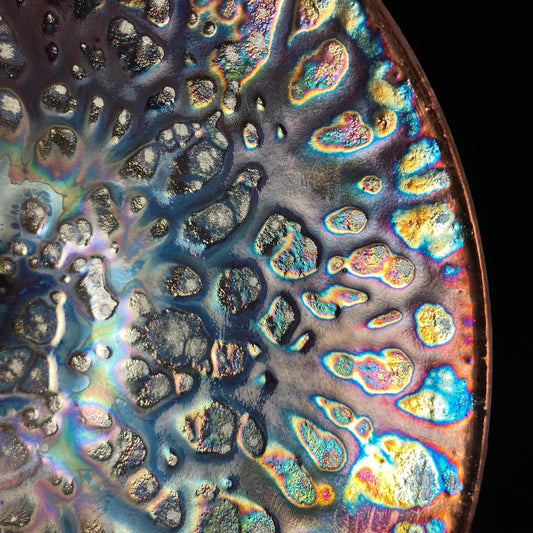 Handmade Clara Bowl, Raku Art Pottery, Decorative Pottery