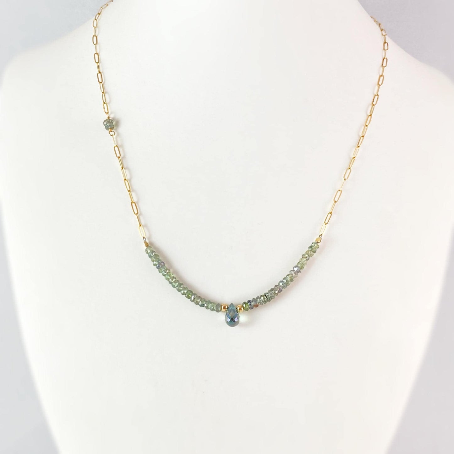 Delicate Teardrop Necklace, Handmade in USA - Avaasi