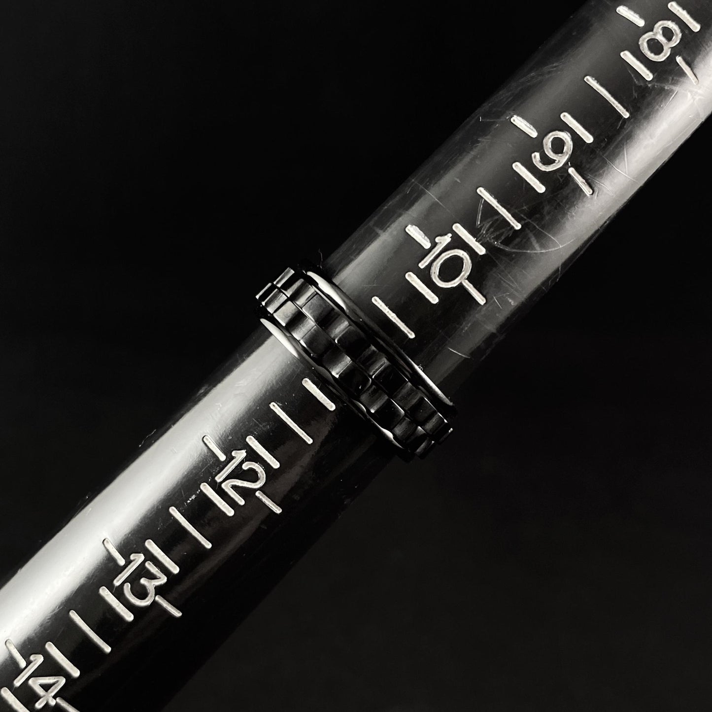 Cogwheel Fidget Spinner Ring, Black, Made in USA - Peri