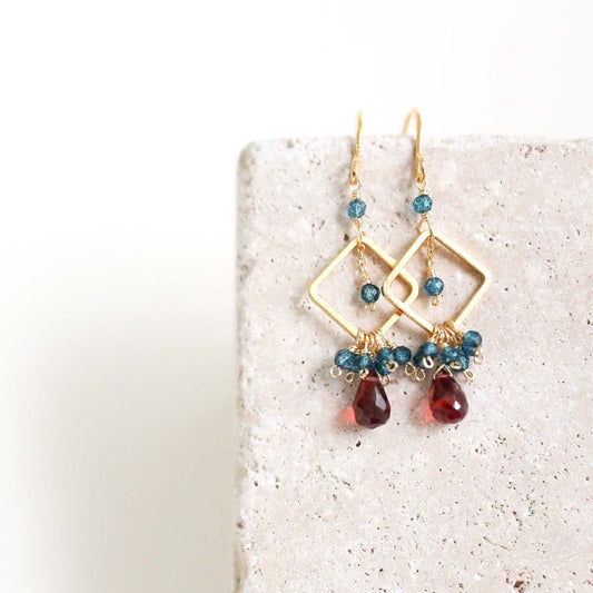 Garnet Pixy Earring