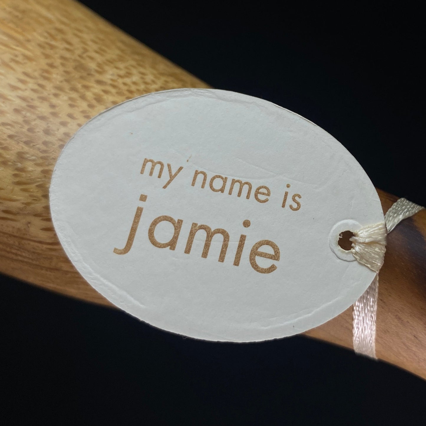 Jamie - Hand-carved and Hand-painted Bamboo Duck with Polka