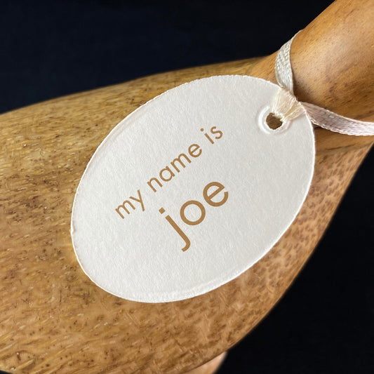 Joe - Hand-carved and Hand-painted Bamboo Duck