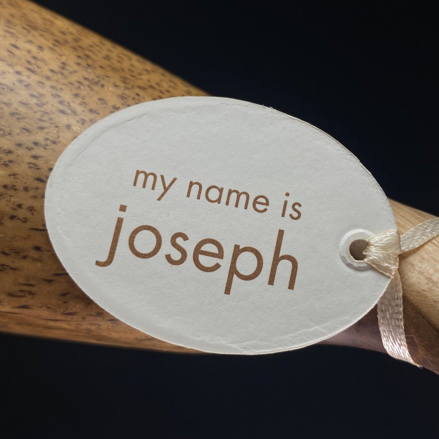 Joseph - Hand-carved and Hand-painted Bamboo Duck with Polka