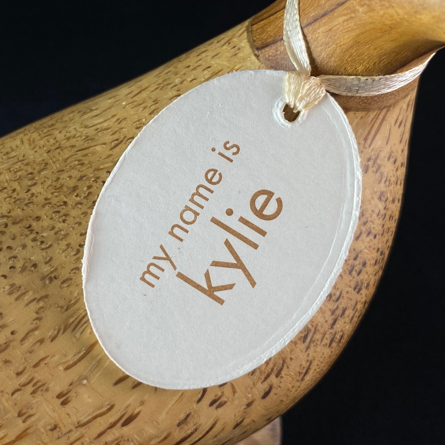 Kylie - Hand-carved and Hand-painted Bamboo Duck
