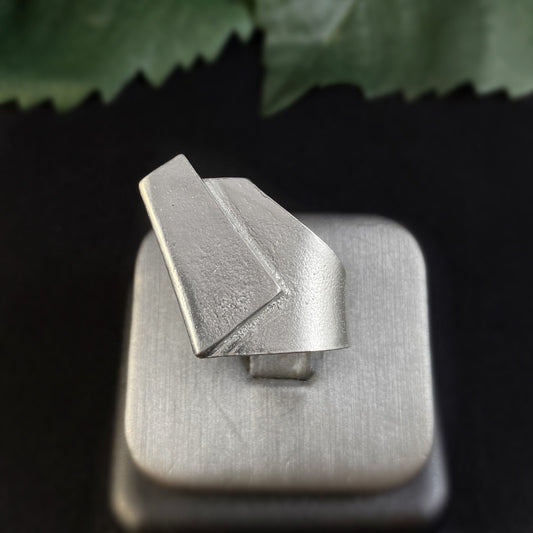 Large Silver Statement Ring - Handmade in Canada, Anne-Marie Chagnon Jewelry