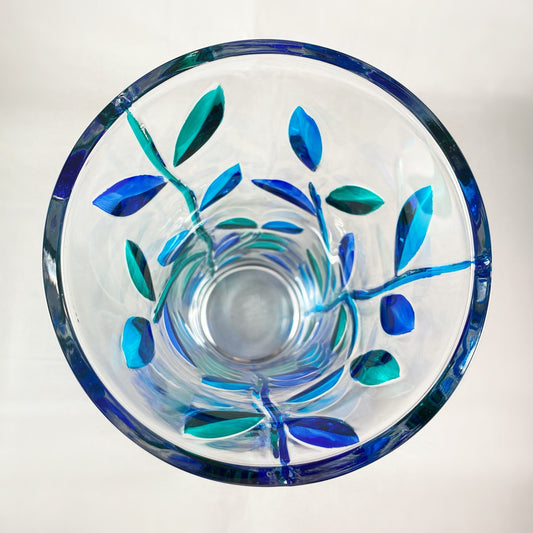 Large Tree of Life Venetian Glass Vase - Handmade in Italy, Colorful Murano Glass Vase