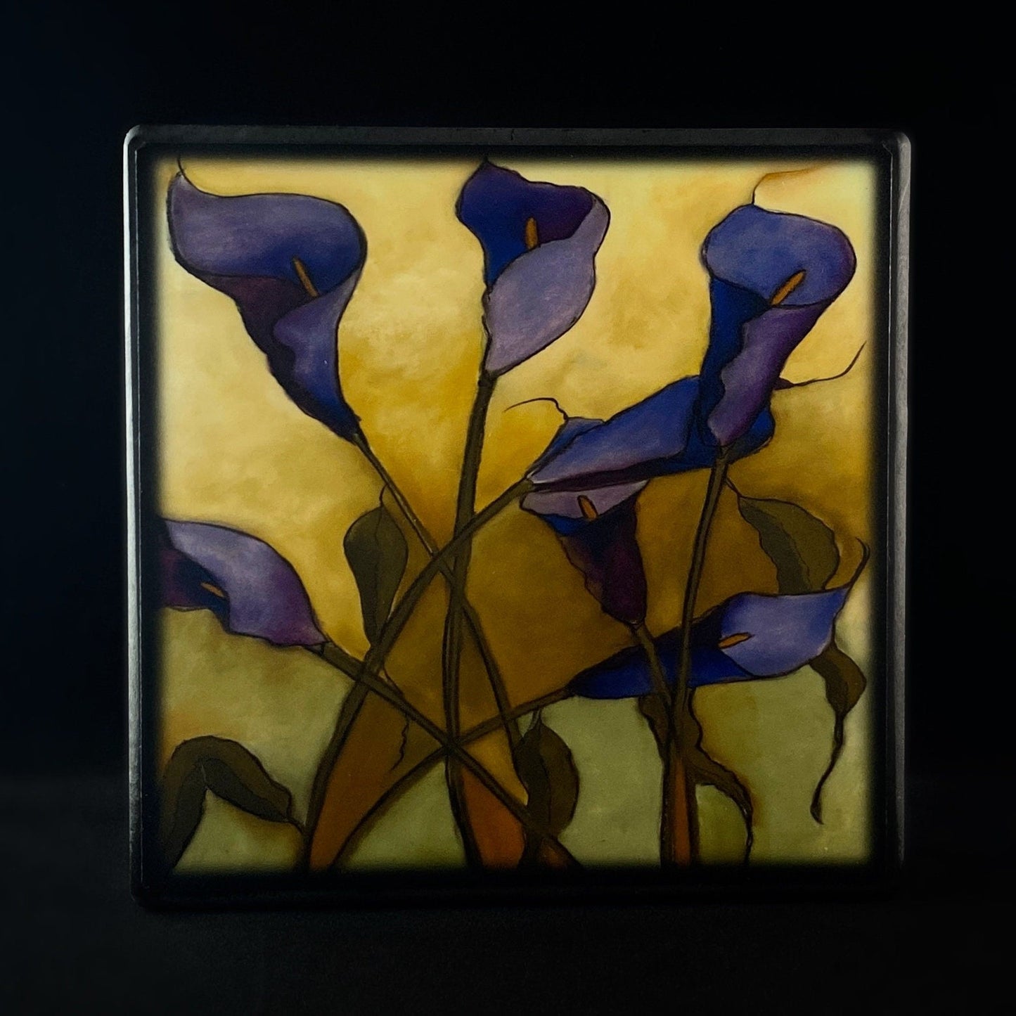 Lavender Callas Lilies, Art Block - Unique Home/Office Decor