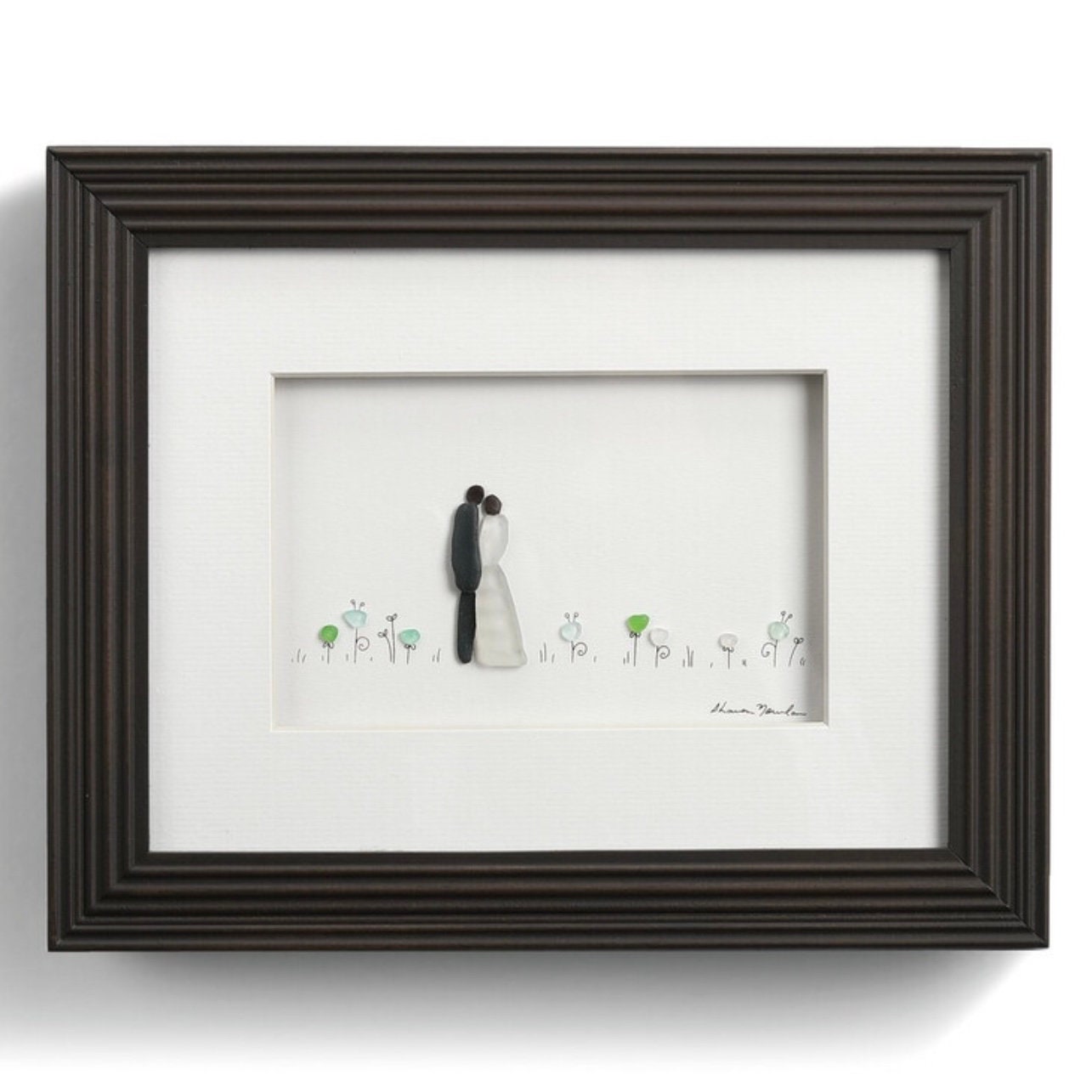Love in Full Bloom, Sharon Nowlan Pebble Art
