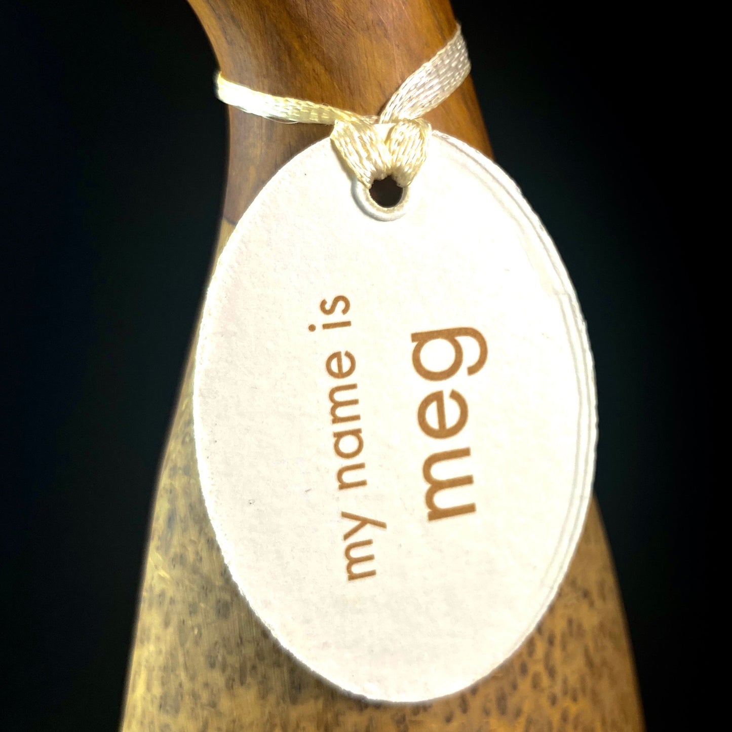 Meg Too- Hand-carved and Hand-painted Bamboo Duck