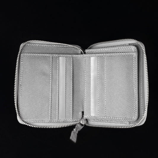 Mini Stainless Steel RFID Protection Zipper Wallet - Stewart Stand