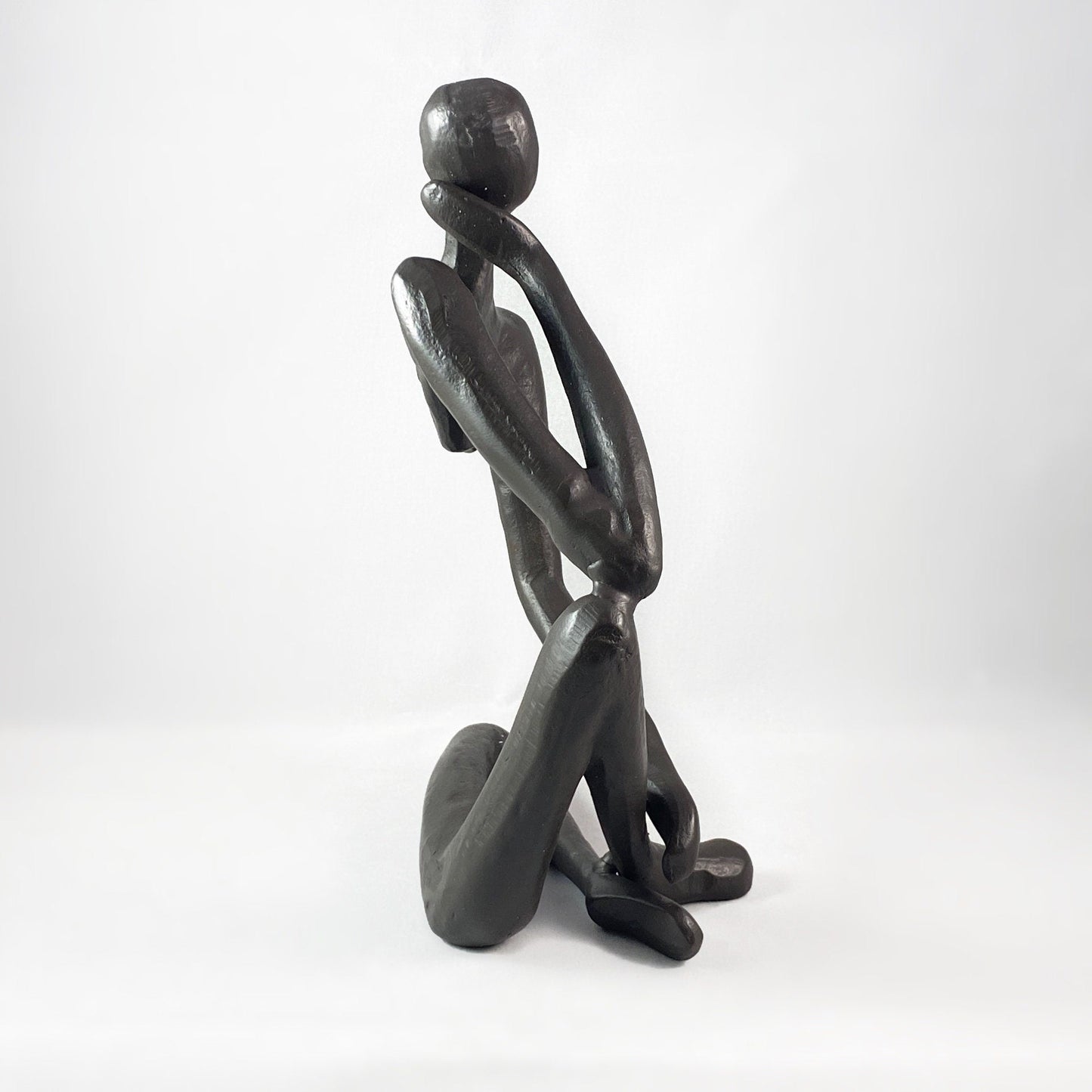 Modern Thinking Man Bronze Sculpture - Unique Home Decor