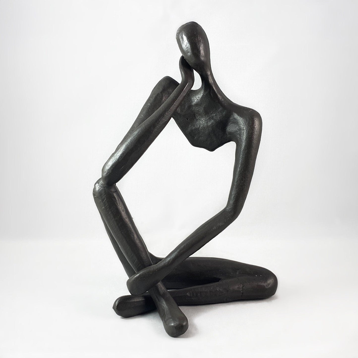 Modern Thinking Man Bronze Sculpture - Unique Home Decor