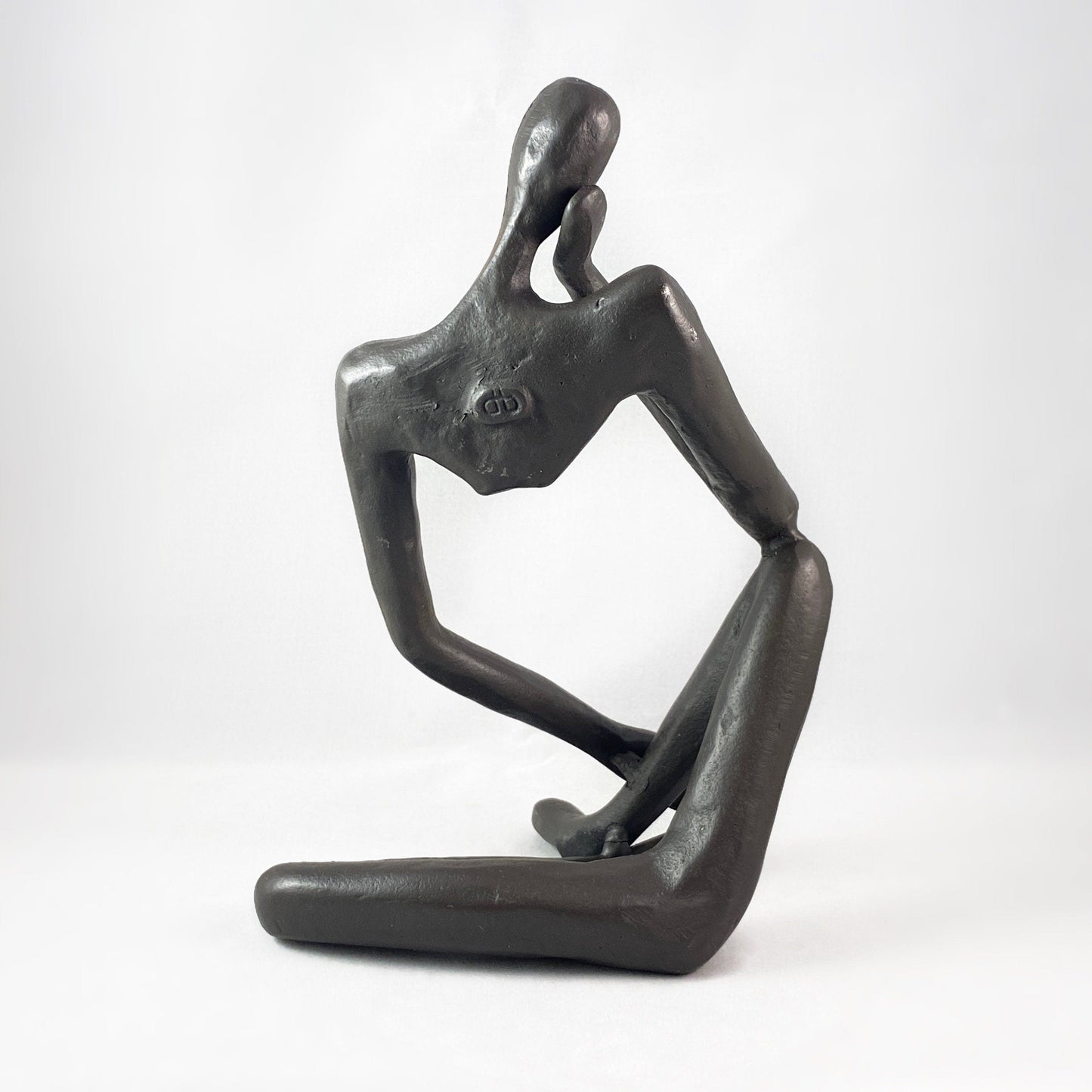 Modern Thinking Man Bronze Sculpture - Unique Home Decor