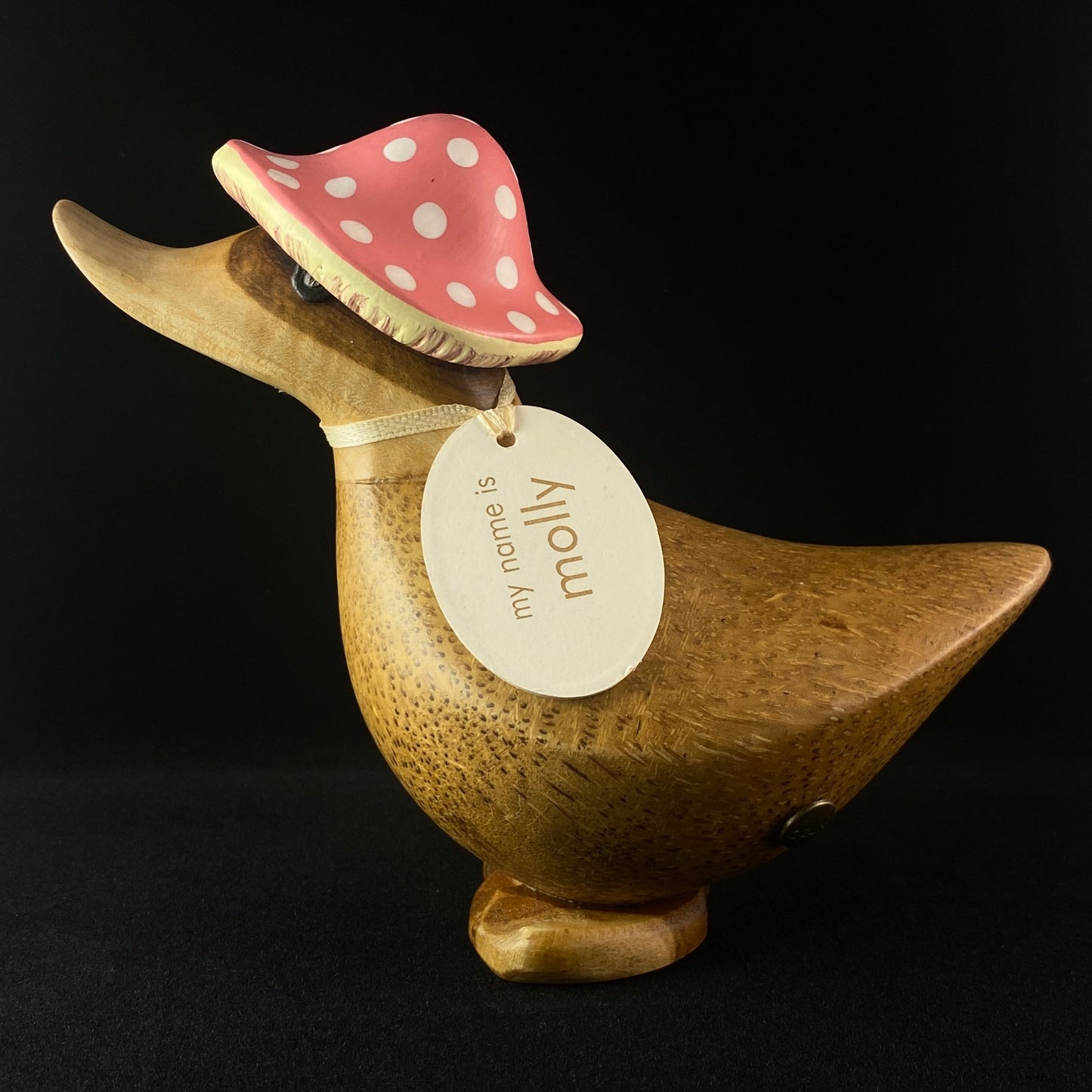 Molly - Hand-carved and Hand-painted Bamboo Duck