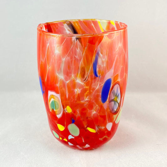 Orange Glass, Venetian Glass - Handmade in Italy, Colorful Murano Glass