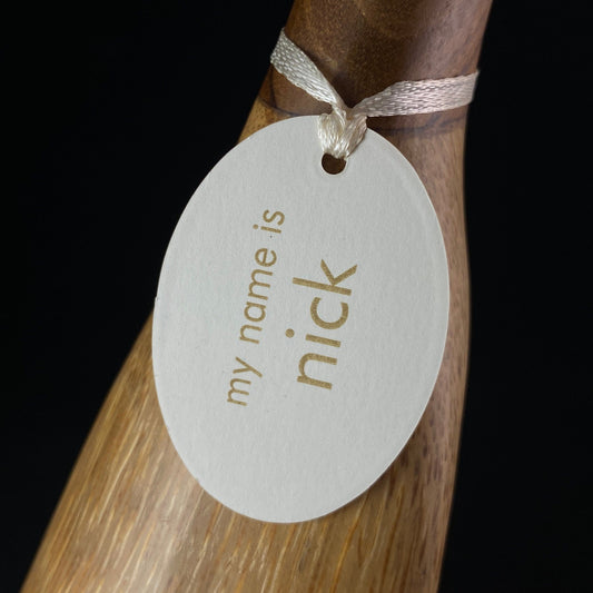 Nick - Hand-carved and Hand-painted Bamboo Duck