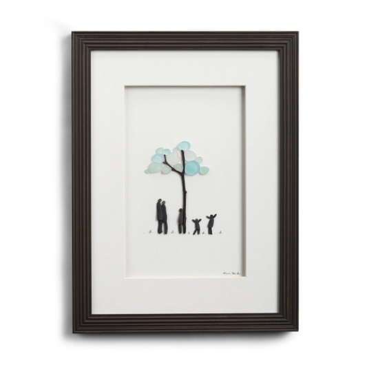 Our Roots Are Strong Sharon Nowlan Pebble Art - Brown