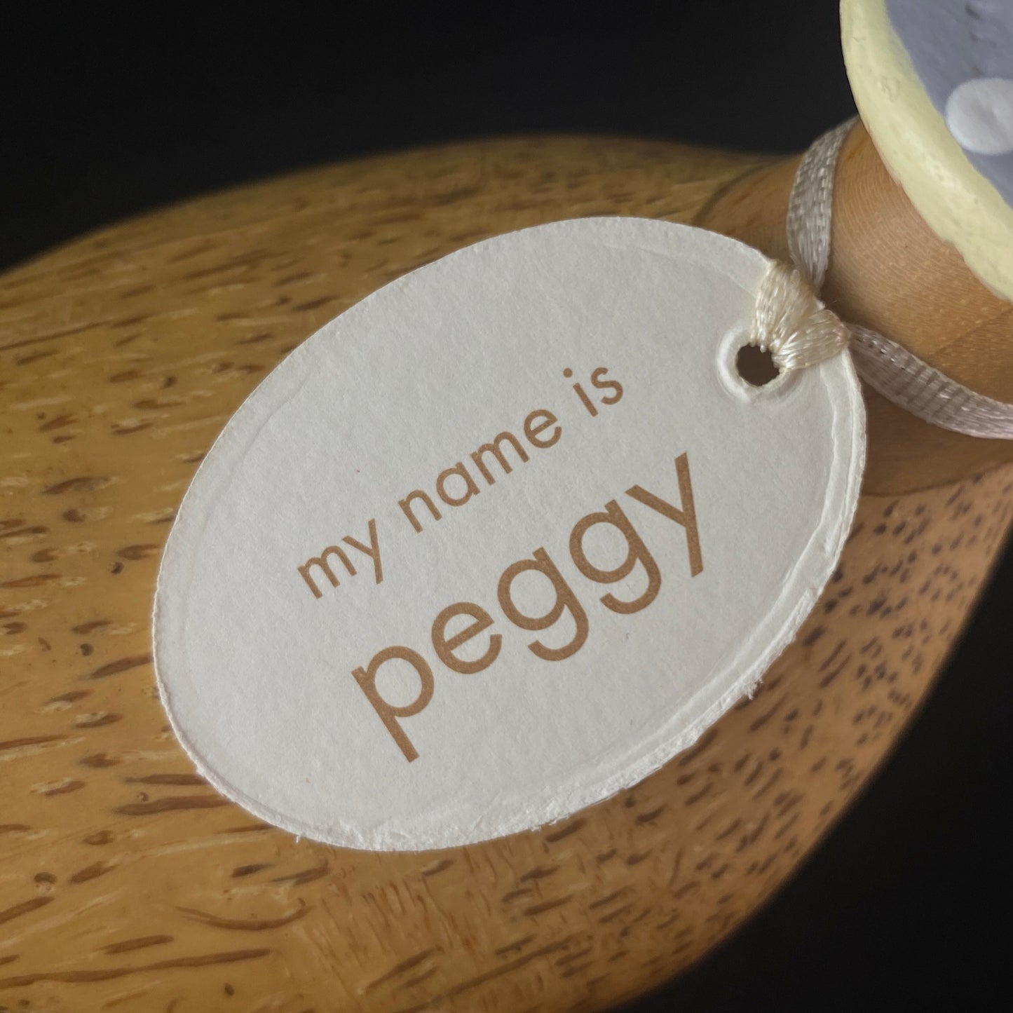 Peggy - Hand-carved and Hand-painted Bamboo Duck