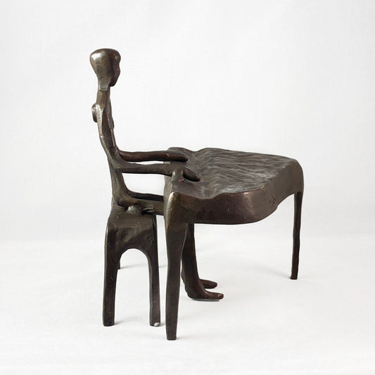 Piano Player Bronze Sculpture - Unique Home Decor