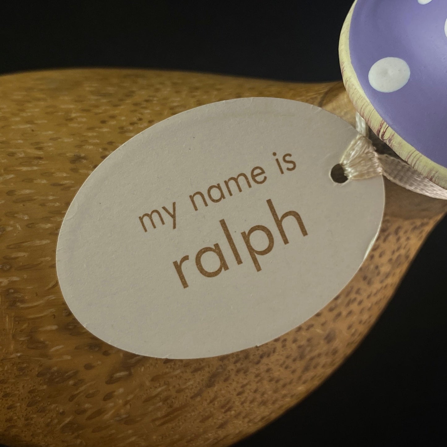 Ralph - Hand-carved and Hand-painted Bamboo Duck